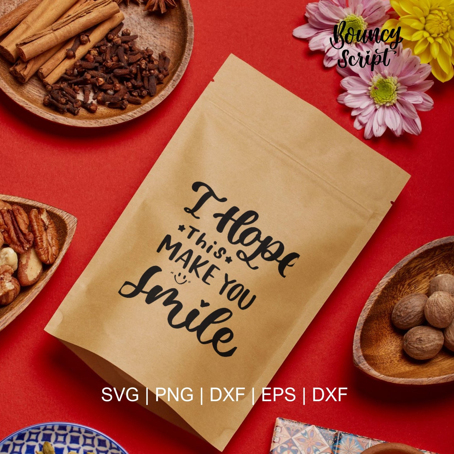 I Hope This Makes You Smile – Positive Note SVG for Inserts, Labels & Thank You Cards