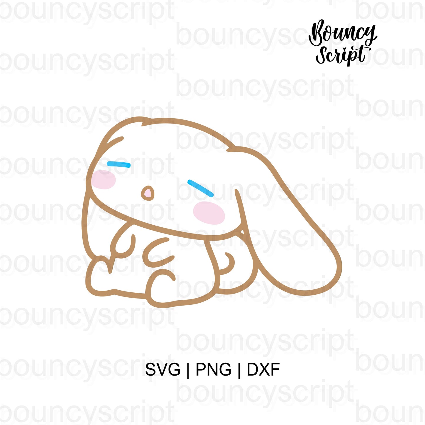 Relaxing Cinnamoroll SVG, Sleeping Against Wall SVG, Kawaii Sanrio Dog PNG, SVG Cut File